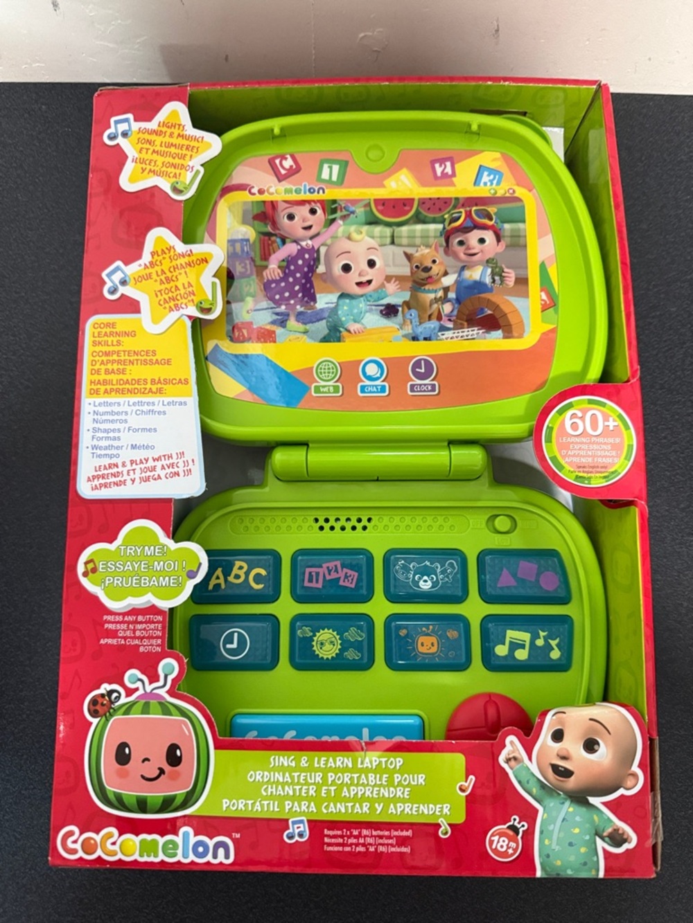Cocomelon Kids Sing & Learn Laptop Toy - Green